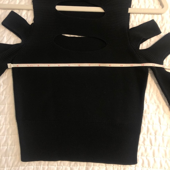 ‼️SOLD‼️Express Two-Piece MIDI Sweater Top & High Waister Skirt, SZ: XS-TP, BLK - Picture 8 of 17